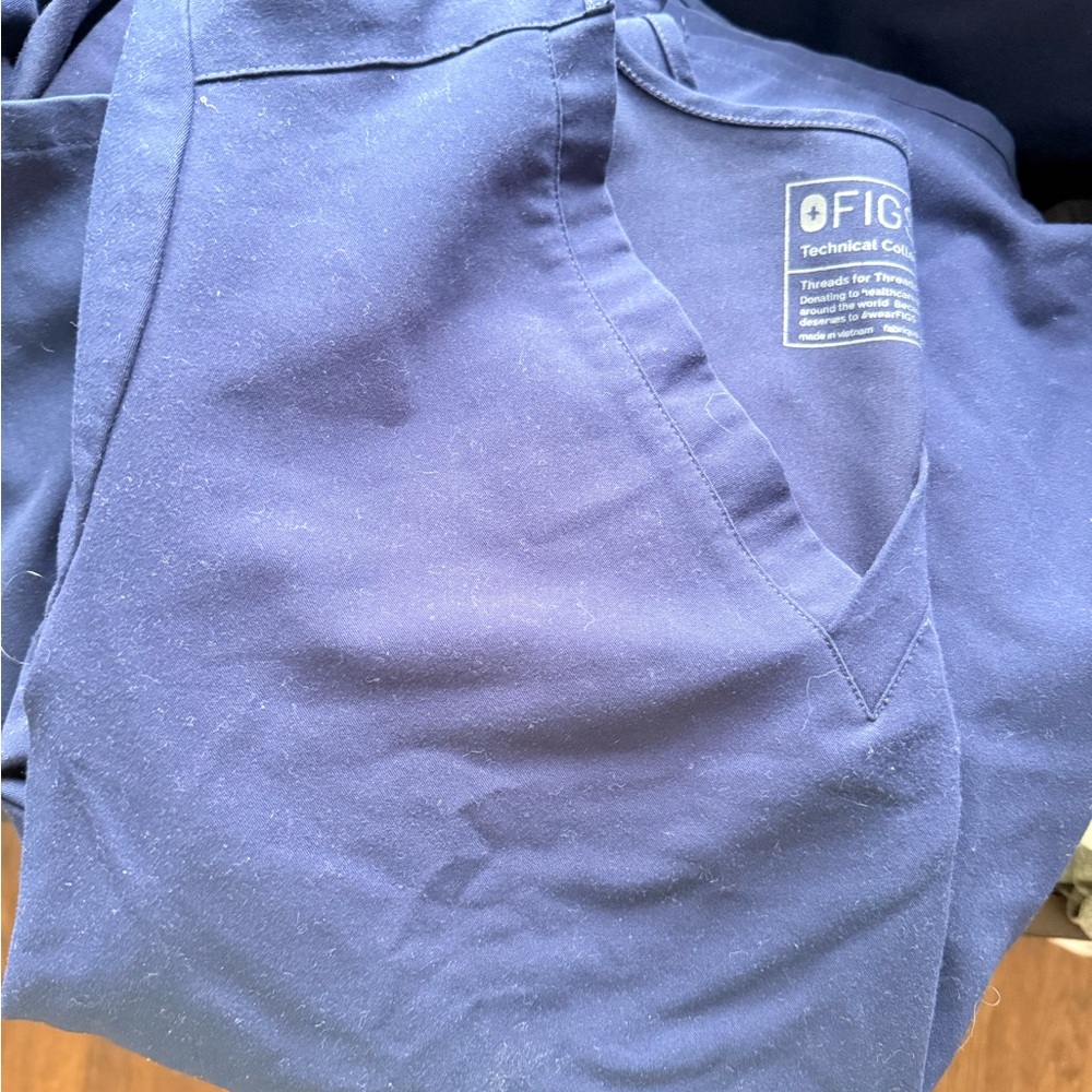 Figs Navy Catarina One Pocket Scrub Top